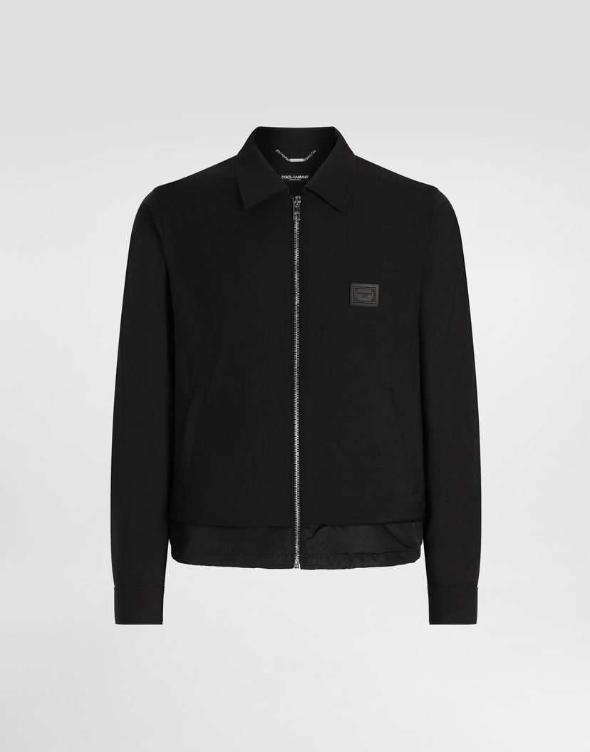 Яке Dolce & Gabbana Dolce & Gabbana Wool Canvas Jacket Черно | G9BQZTFURK8N0000
