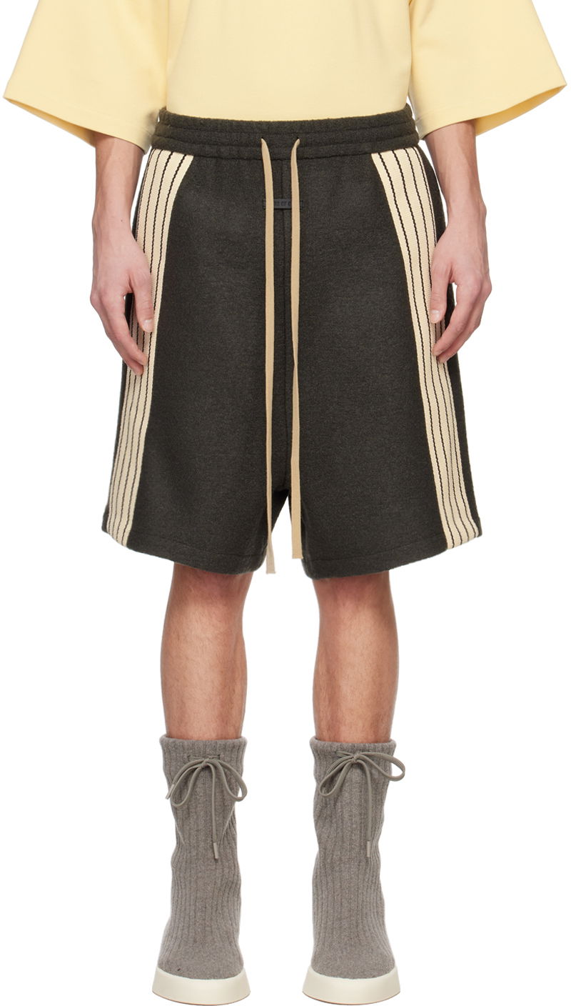 Къси панталони Fear of God Gray Striped Shorts Черно | FG840-3412CWO