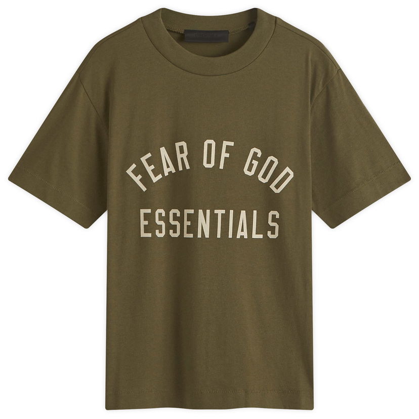 Тениска Fear of God Essentials Tri-Blend Crewneck T-Shirt Зелено | 125BT245445FW-28202875