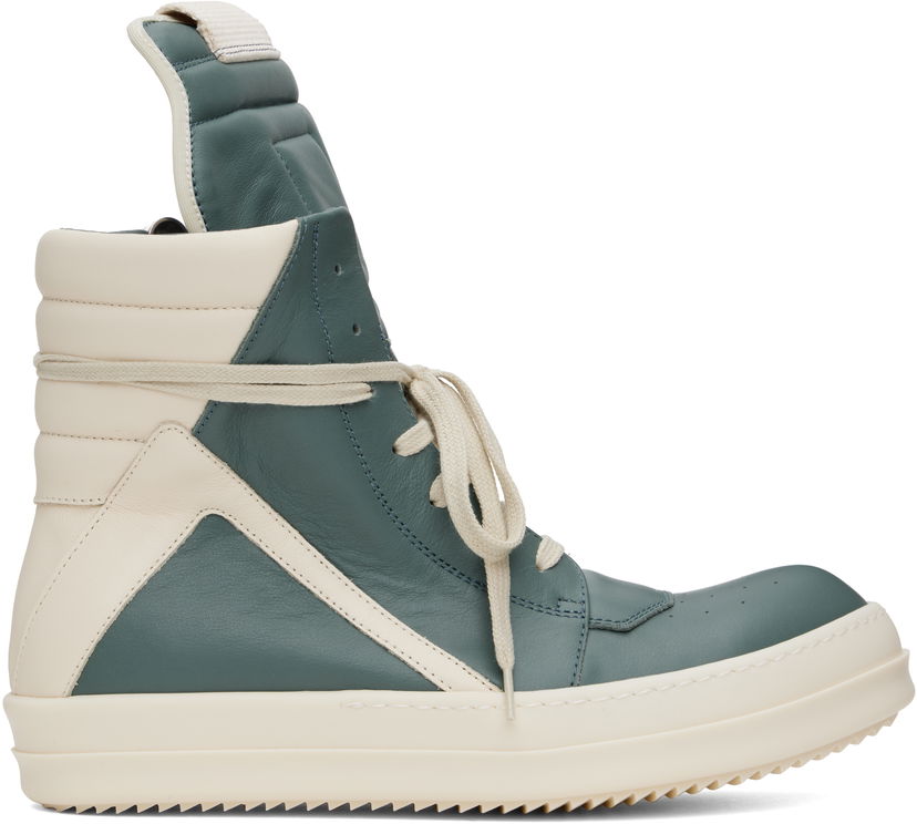 Кецове и обувки Rick Owens Rick Owens Hollywood Geobasket Зелено | RU01E5894 LCO