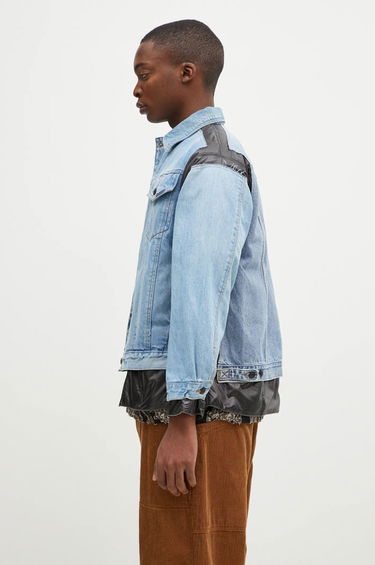 Яке Needles Denim Jacket with Nylon Panels Синьо | PU337, 1