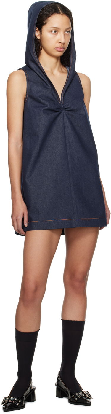 Pокля We11done We11done Denim Mini Dress Тъмно синьо | WD-OP0-24-164-W-NV, 3