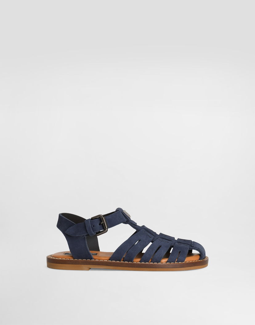 Аксесоари Dolce & Gabbana Dolce & Gabbana Nubuck Fisherman Sandals Синьо | DA5279A106180650