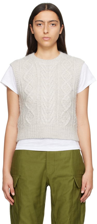 Пуловер rag & bone rag & bone Brody Knit Vest Сиво | WAS23F035SL35, 0