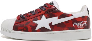 Кецове и обувки BAPE Coca-Cola x Skull Sta "Red Black" Червено | 1J73191917, 5
