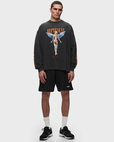 Тениска Represent Clo Represent REBORN LONG SLEEVE T-SHIRT Черно | MLM447-444, 1
