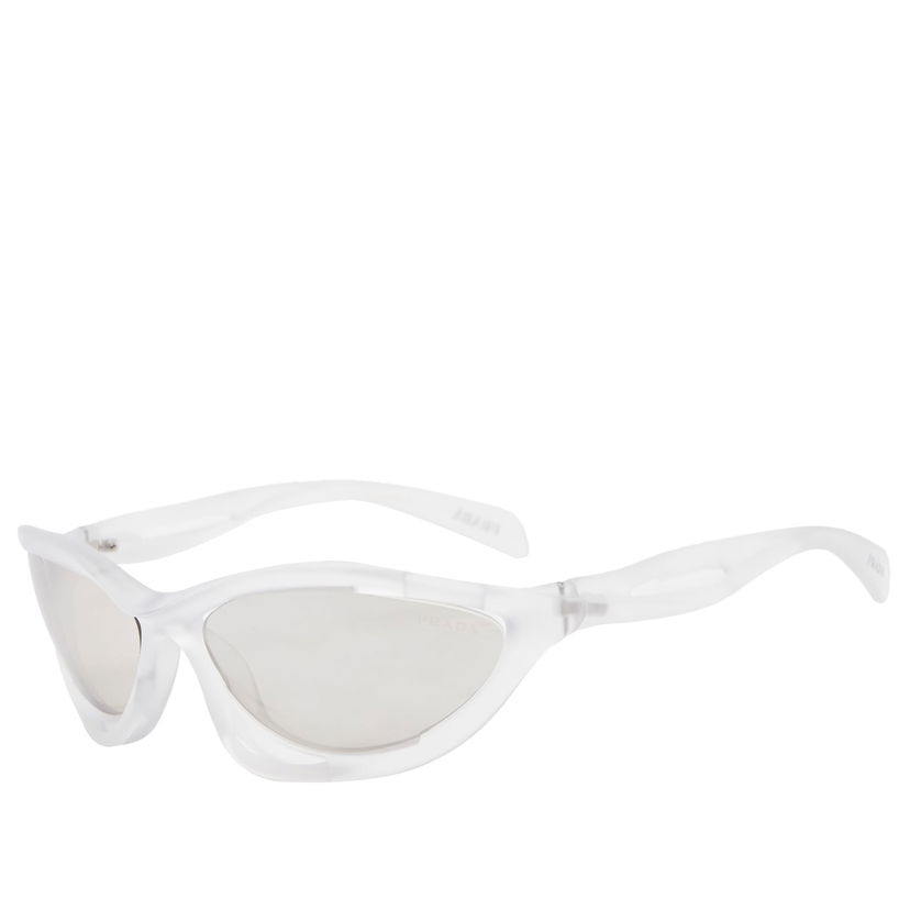 Слънчеви очила Prada Frosted Crystal Sunglasses With Clear Mirrored Lenses Бяло | 0PR-A23S-60-14V60H