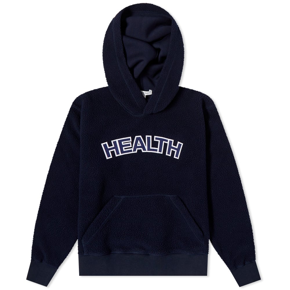 Суитчър Sporty & Rich Health Sherpa Hoodie Тъмно синьо | HO664NA, 0