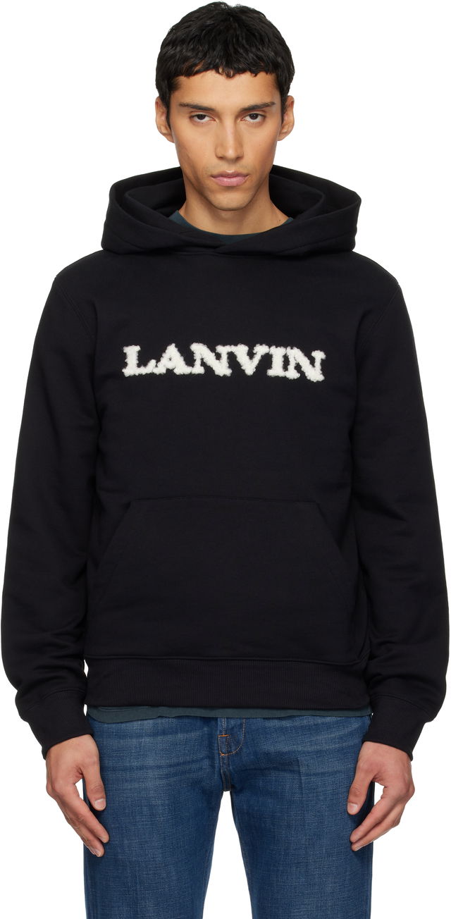 'Lanvin' Shearling Cotton Hoodie