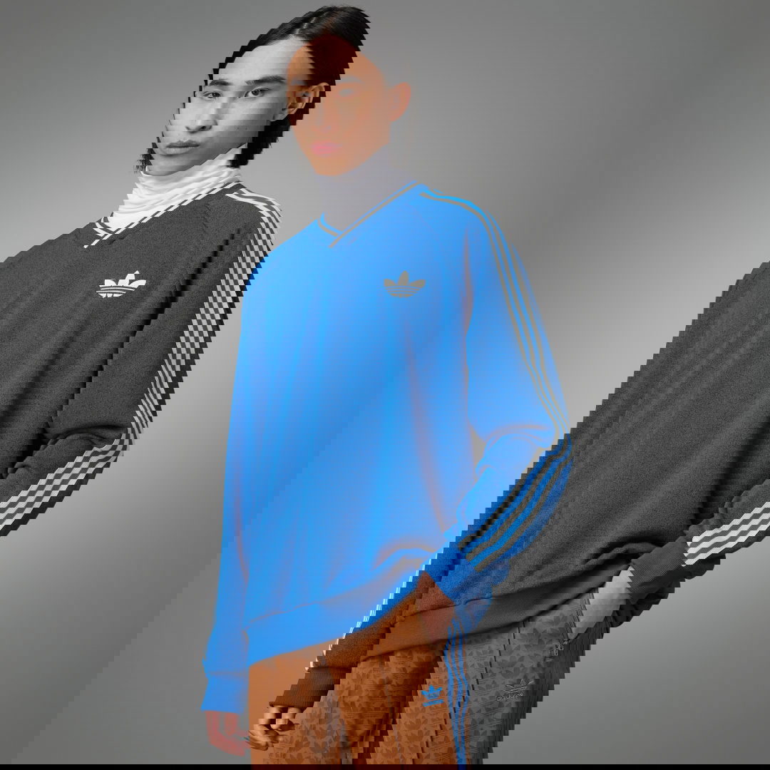 Суитчър adidas Originals Adicolor 70s Vintage Sweatshirt Синьо | IP6989, 0