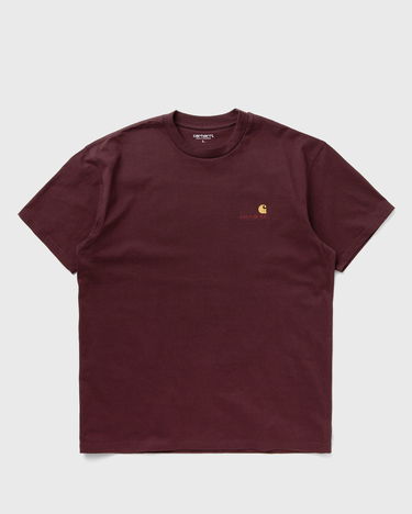 Тениска Carhartt WIP American Script T-Shirt Бургунди | I029956-33K.XX, 2