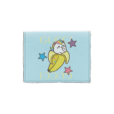 Портфейл Gucci Bananya Card Case Синьо | 701009 U23AG 4373, 0