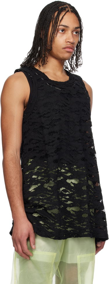 Потник Comme des Garçons Homme Plus Raschel Lace Tank Top Бяло | PO-T039-051, 4
