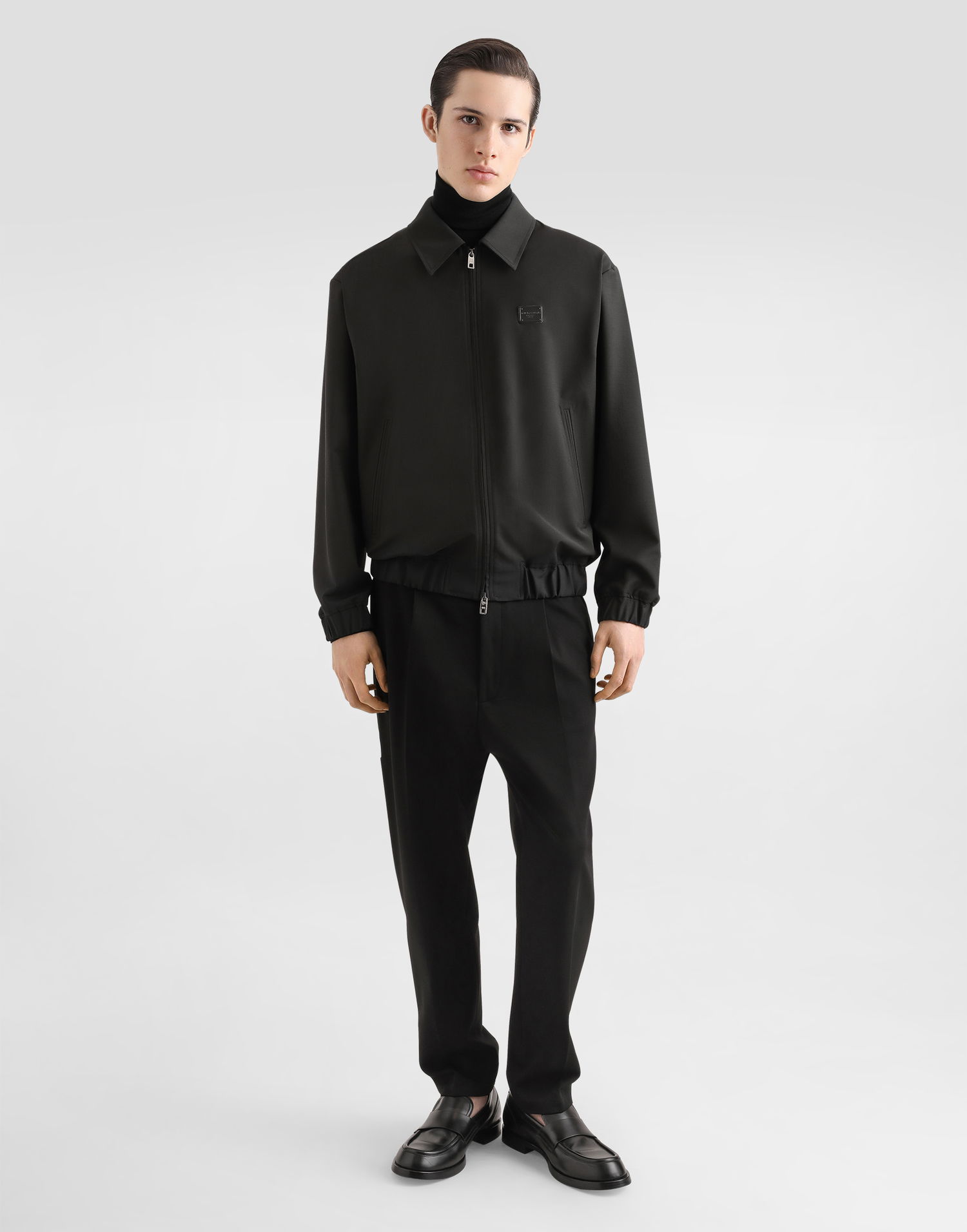 Яке бомбър Dolce & Gabbana Woolen Jacket With Tag Черно | G9BMUTFURK8N0542, 1
