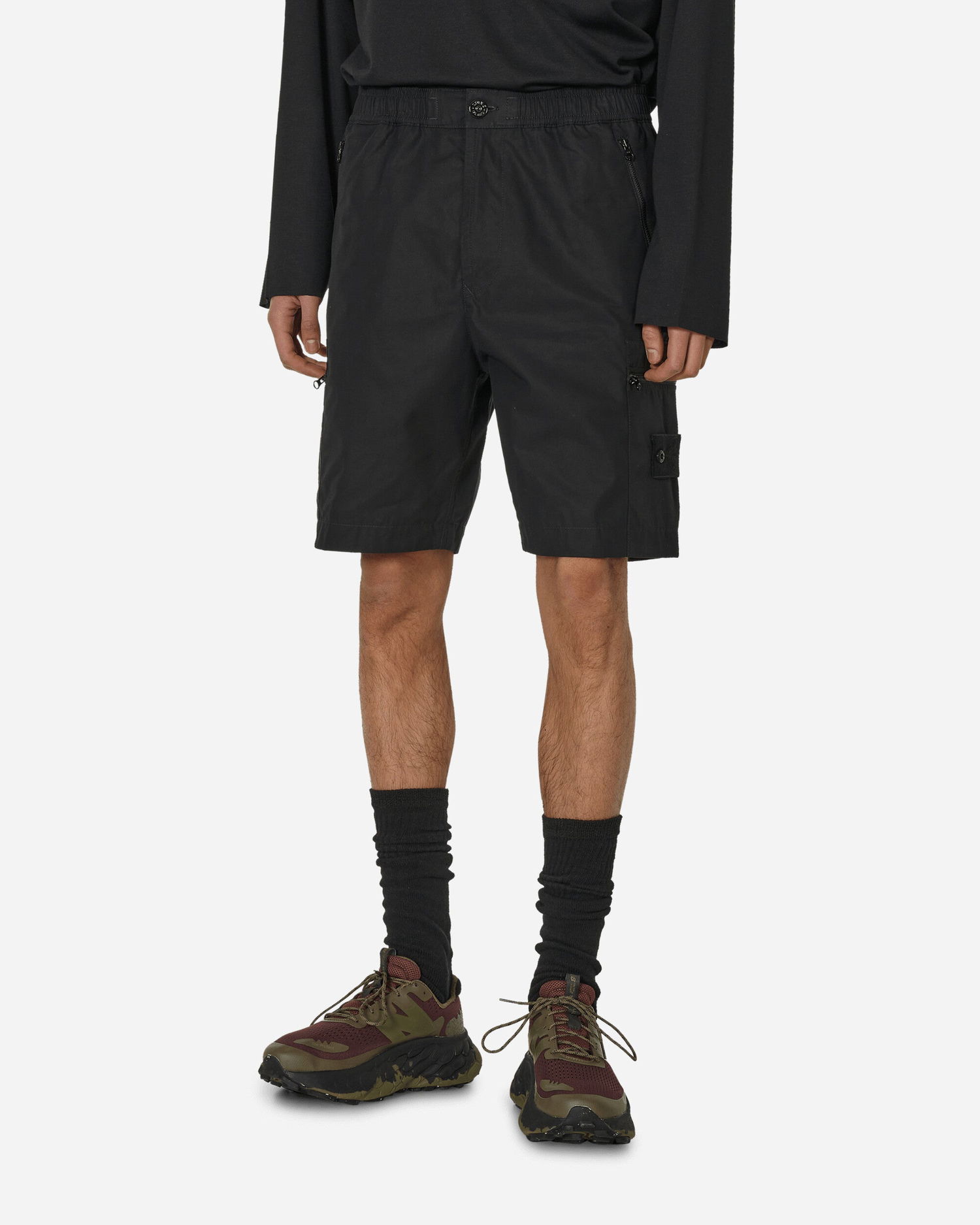 Къси панталони Stone Island Ghost Piece Cargo Shorts Черно | 8015L07F1 V0029, 1