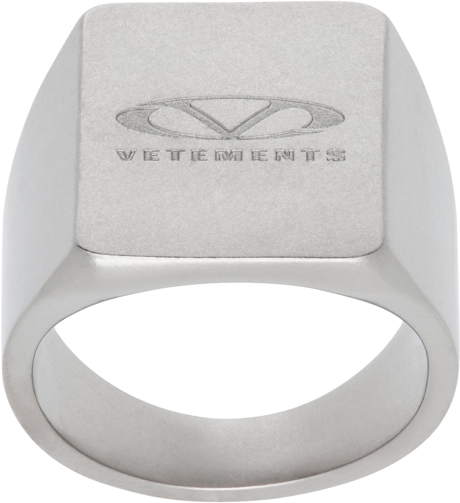 Пръстен VETEMENTS Oval Logo Ring Металик | UA66RI100S, 0