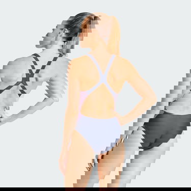 Бански adidas Performance Colourblock Swimsuit Тъмно синьо | IL7280, 2