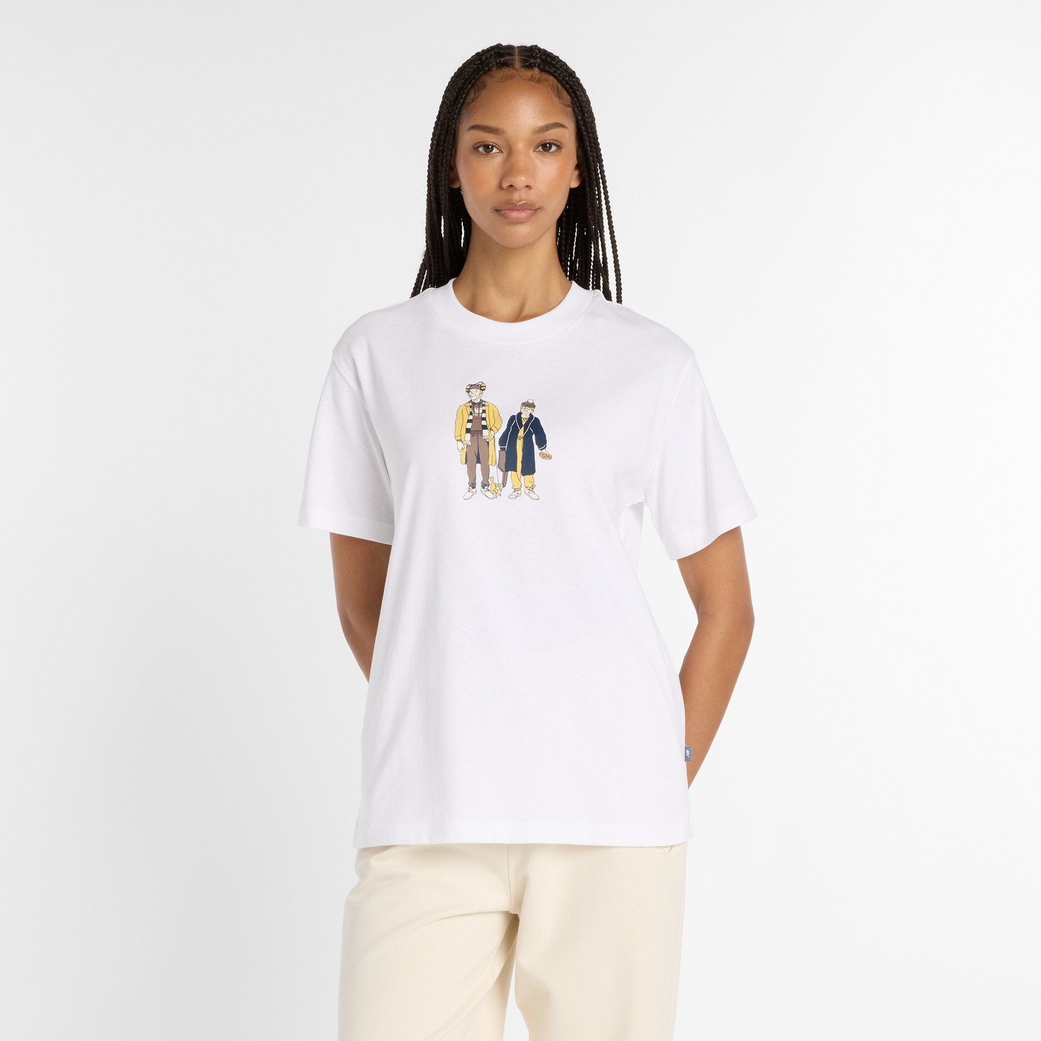 Тениска New Balance Women's T-Shirt Бяло | NBWT53926WT, 0