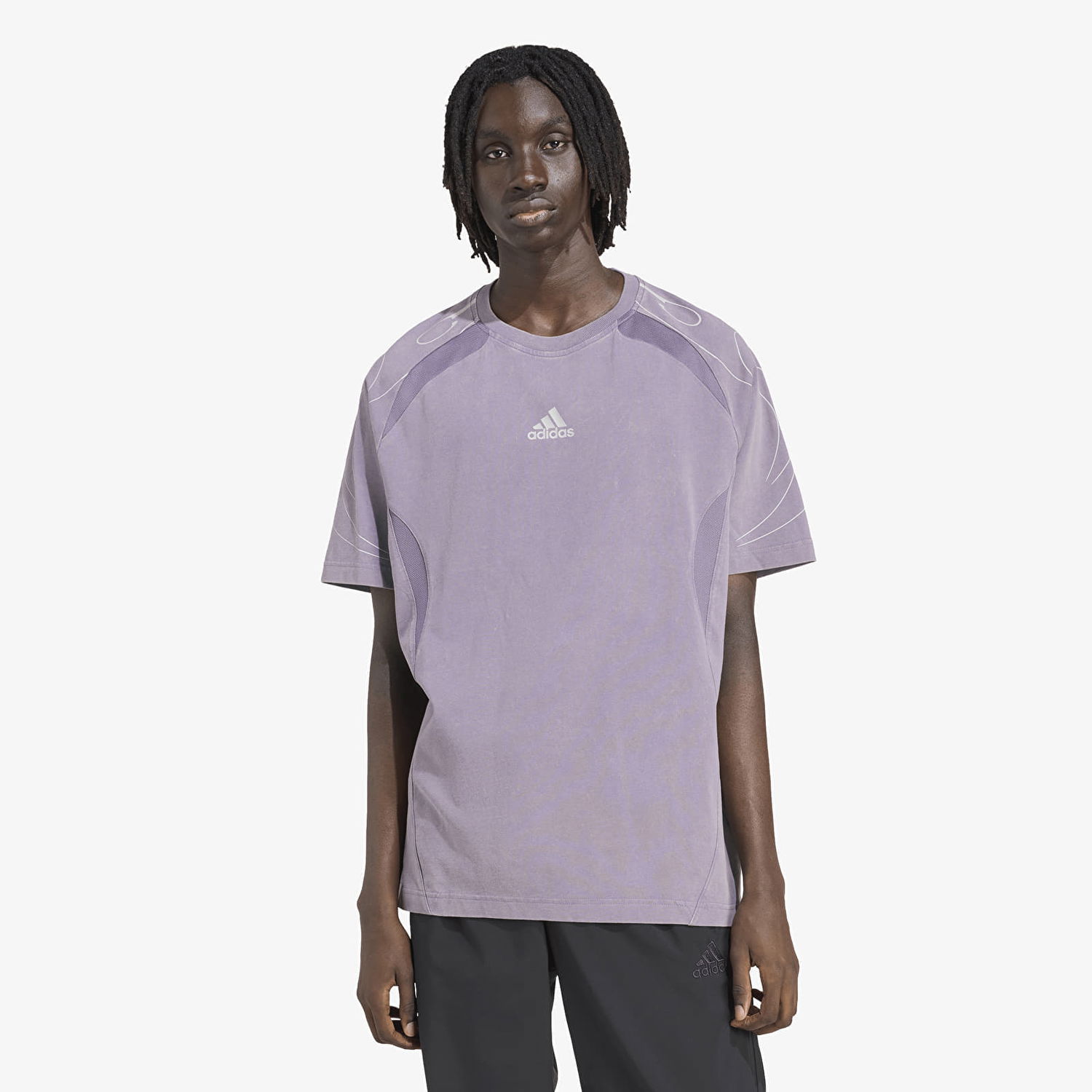 Тениска adidas Originals Adilenium Season 4 Teamgeist Graphic T-Shirt Лилаво | KF8539, 0