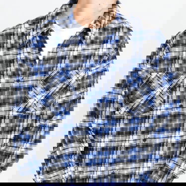 Риза Urban Classics Checked Roots Shirt Синьо | TB4489 blue, 2