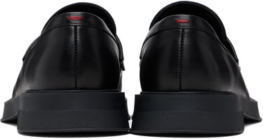 Кецове и обувки BOSS Hugo Embroidered-Logo Loafers Черно | 50548486, 1