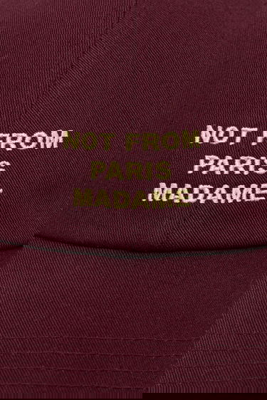 Шапка с козирка Drôle de Monsieur Drôle de Monsieur La Casquette Slogan Baseball Cap Бургунди | I.CP151.CO138, 1