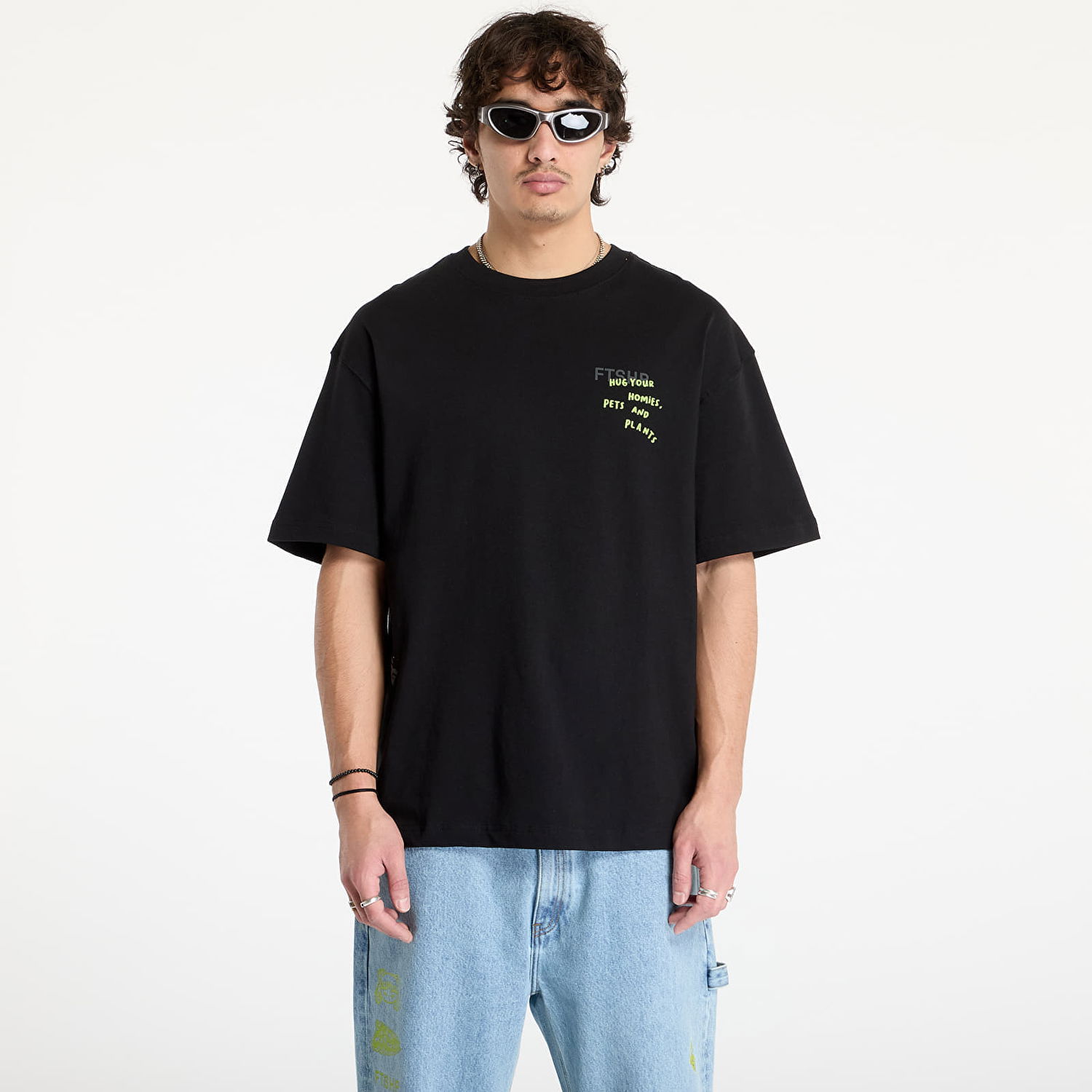 Тениска Footshop FTSHP x Spiritual Gangster Yup T-Shirt Черно | FTSHP_386, 0