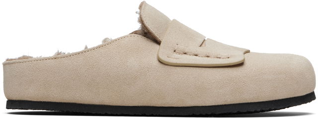 'The Mules' Suede Shearling Loafers