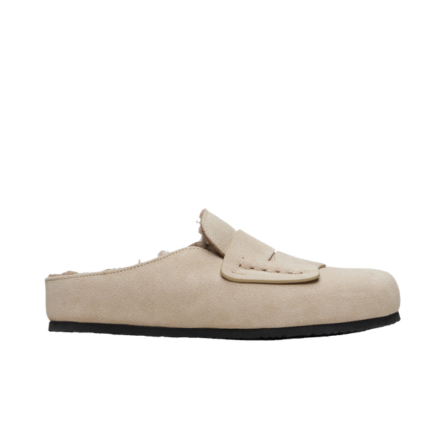 'The Mules' Suede Shearling Loafers