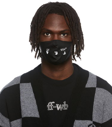 Аксесоари Off-White Off-White Logo Print Face Mask Черно | OMRG003F21FAB0051001, 0