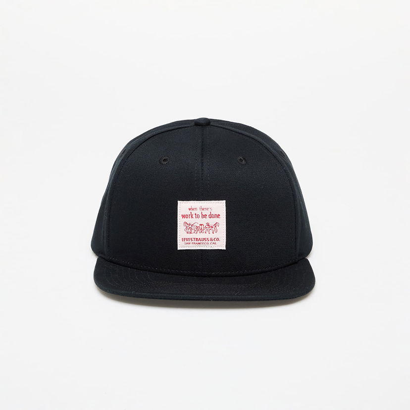 Шапка с козирка Levi's Workwear Snapback Cap Black Черно | D7820-0003