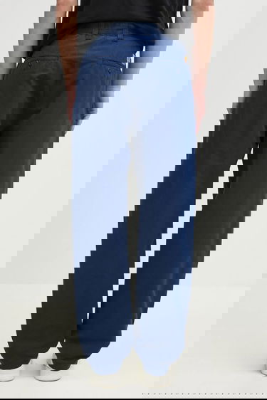 Панталони Carhartt WIP Calder Simple Cotton Wide-Leg Pant Синьо | I033128.E7GD, 2