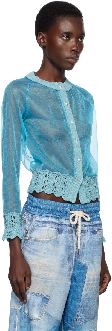 Пуловер Andersson Bell Andersson Bell Sheer Knit Cardigan Синьо | atb1326w, 1