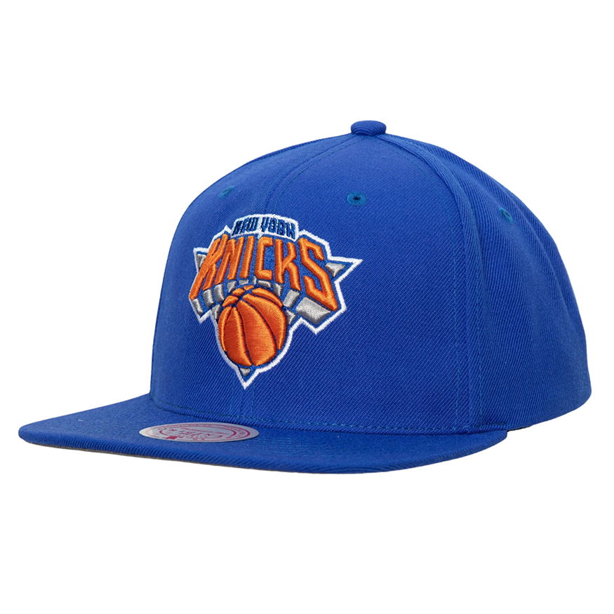 Шапка с козирка Mitchell & Ness NBA Team Ground 2.0 Snapback New York Knicks Тъмно синьо | HHSS3256-NYKYYPPPBLUE, 0