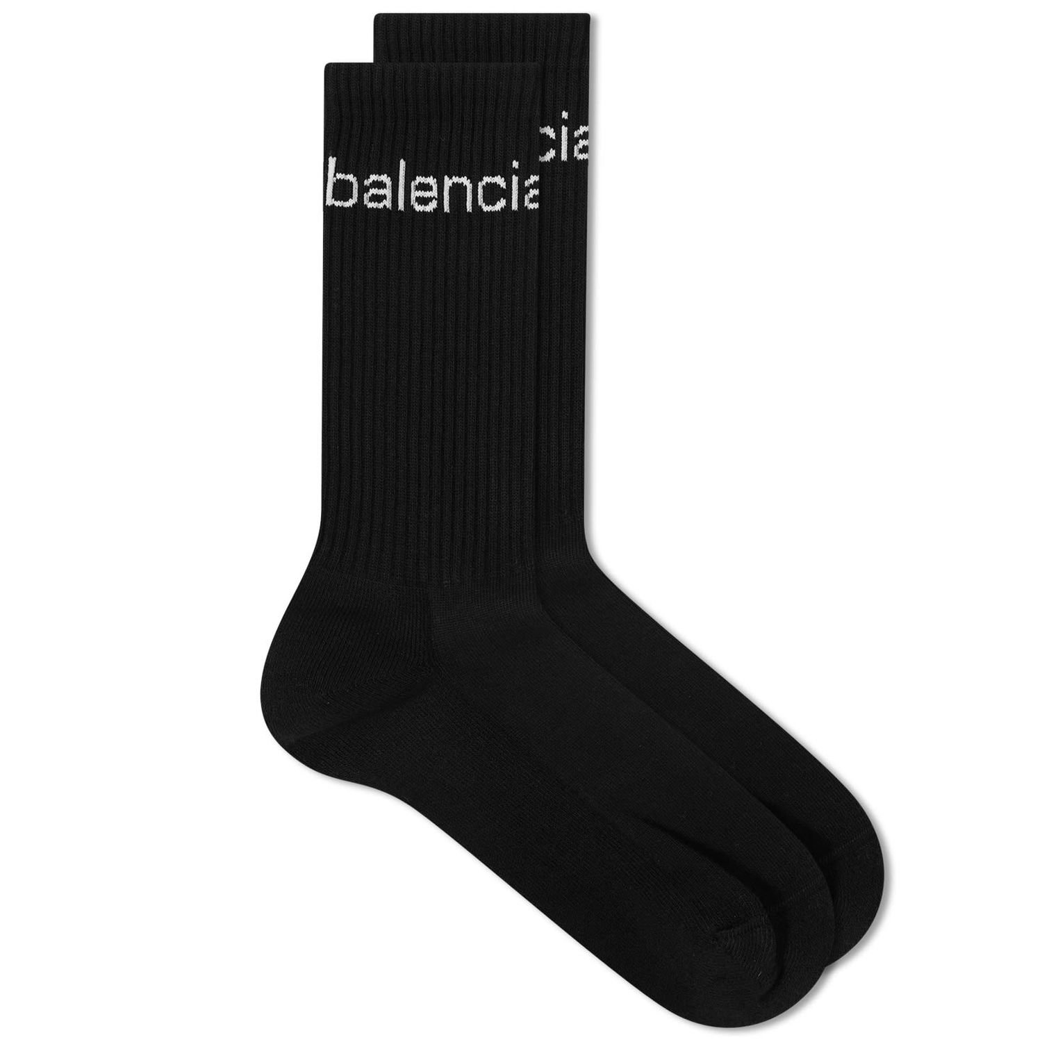 Чорапи Balenciaga Dot Com Socks Черно | 744751-472B4-1077, 0