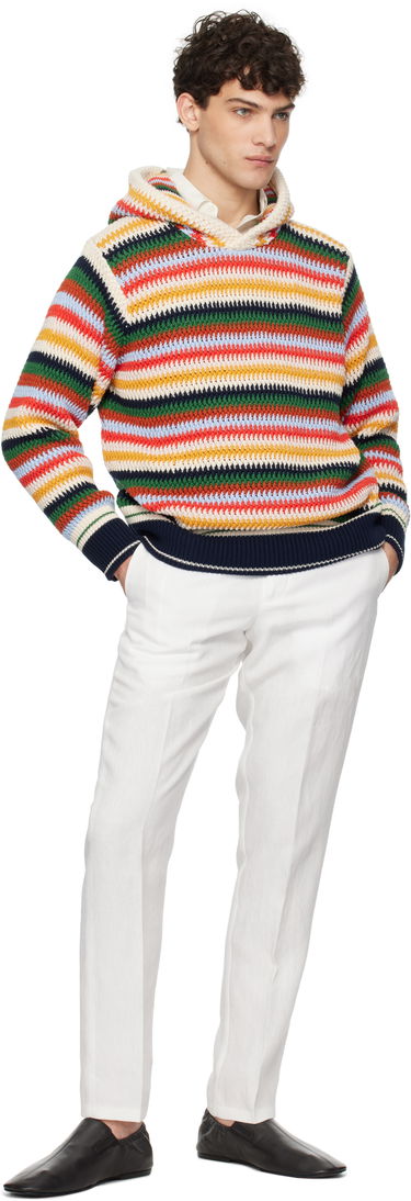 Пуловер Orlebar Brown Kirk Striped Knit Hoodie Многоцветен | 280040, 3