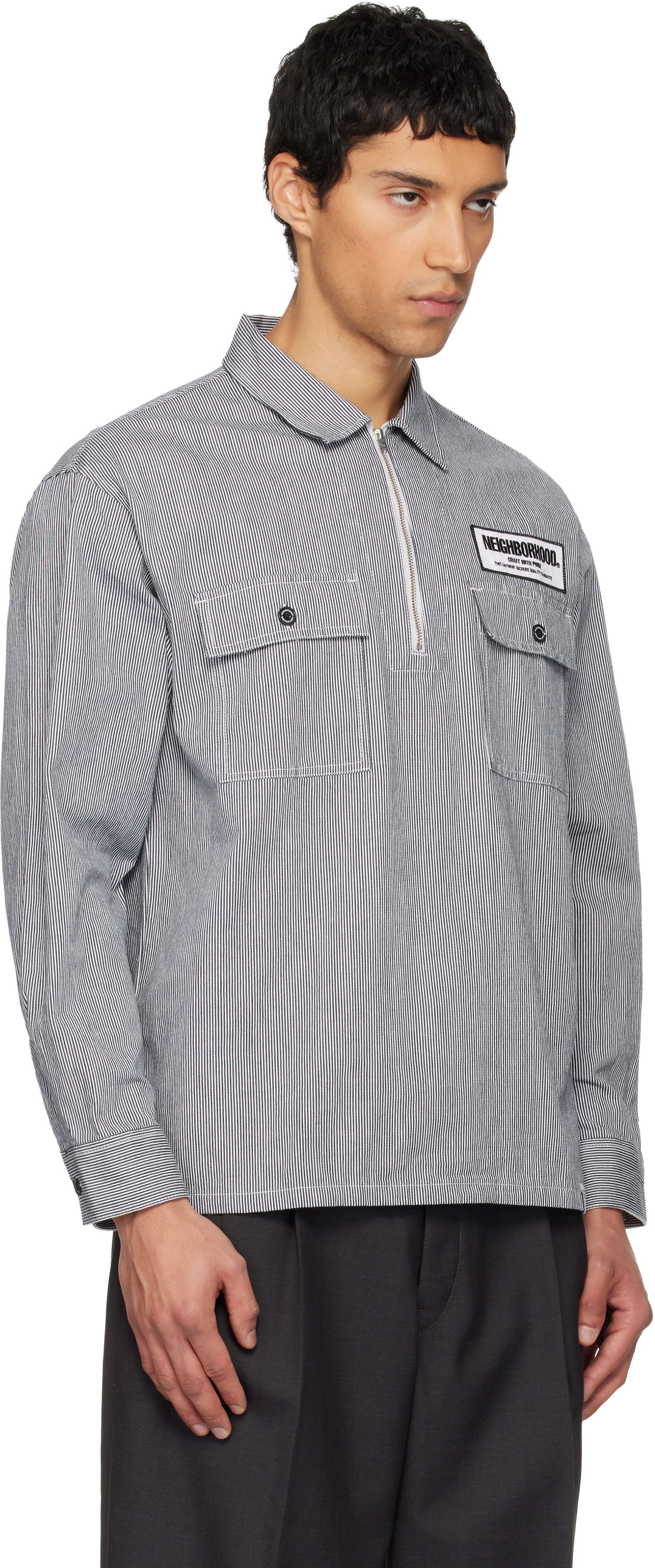 Риза Neighborhood Classic Work Pullover Long Sleeve Shirt Многоцветен | 252TSNH-SHM11, 1