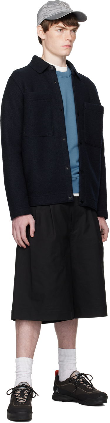 Яке Stone Island Stone Island Wool Overshirt Тъмно синьо | K2S15 5100058 S0IN1, 4