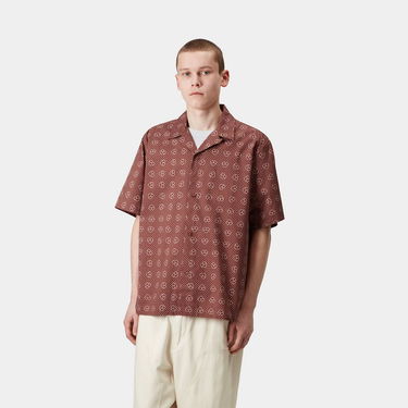 Риза Carhartt WIP Carhartt WIP Furoshiki Print Short Sleeve Shirt Кафяво | I034549_15, 0