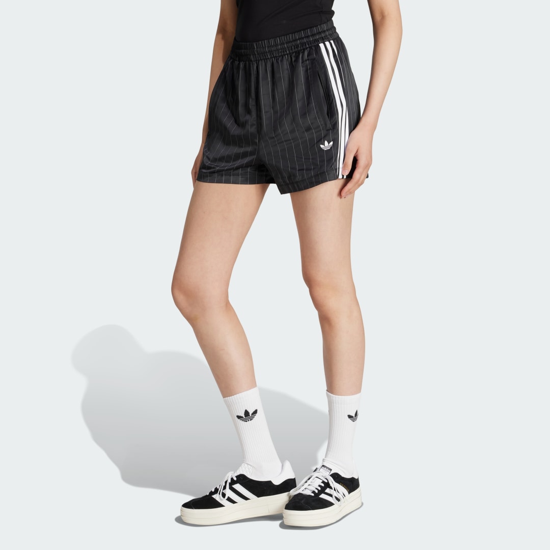Къси панталони adidas Originals adidas Originals Satin Shorts with Stripes Черно | KD2283, 0