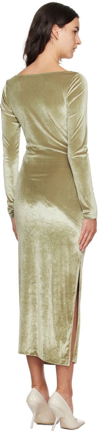 Pокля Helmut Lang Helmut Lang Asymmetrical Maxi Dress Зелено | N07HW601, 2