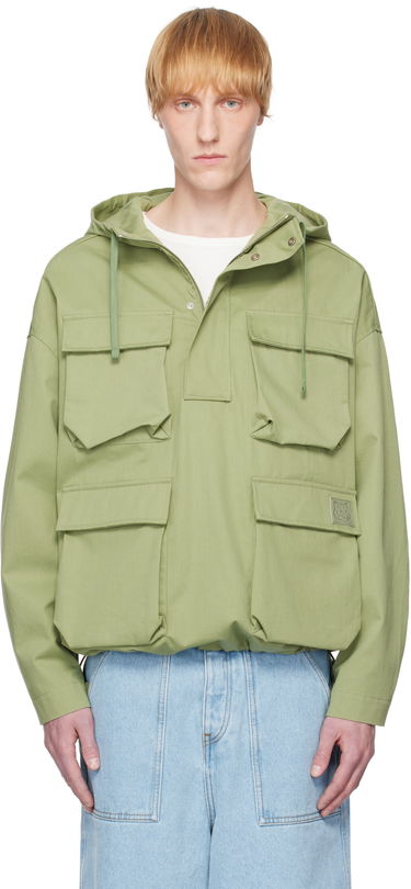 Парка MAISON KITSUNÉ Maison Kitsuné Hooded Popover Jacket Зелено | OM02112WW9026, 0