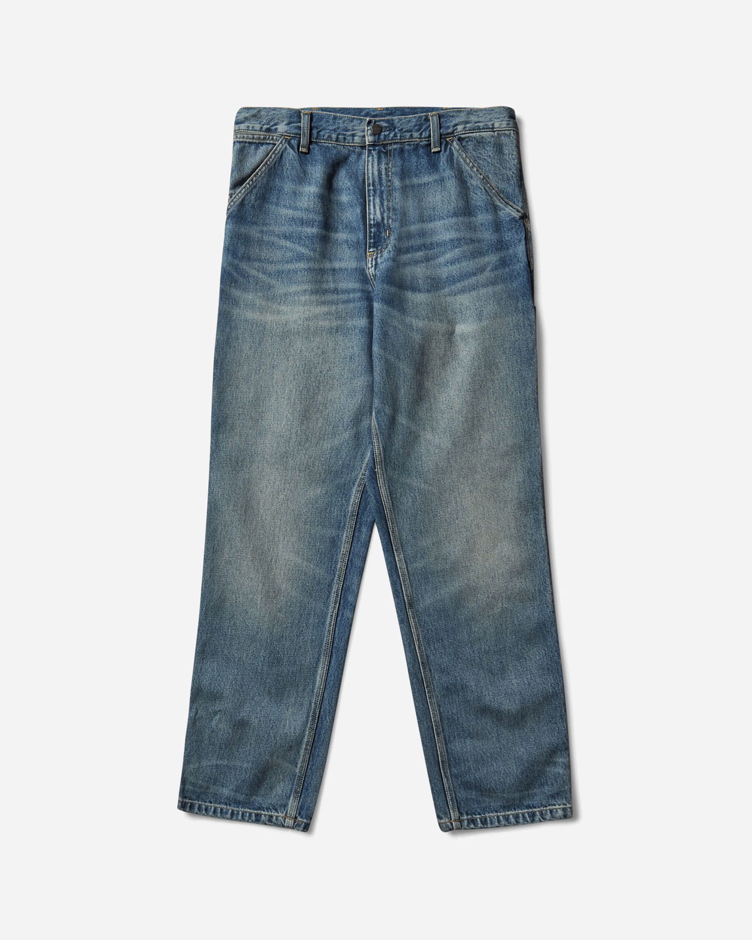 Дънки Carhartt WIP Single Knee Pants Worn Wash Синьо | I032024 014Q, 0