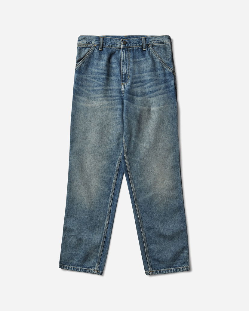 Дънки Carhartt WIP Single Knee Pants Worn Wash Синьо | I032024 014Q