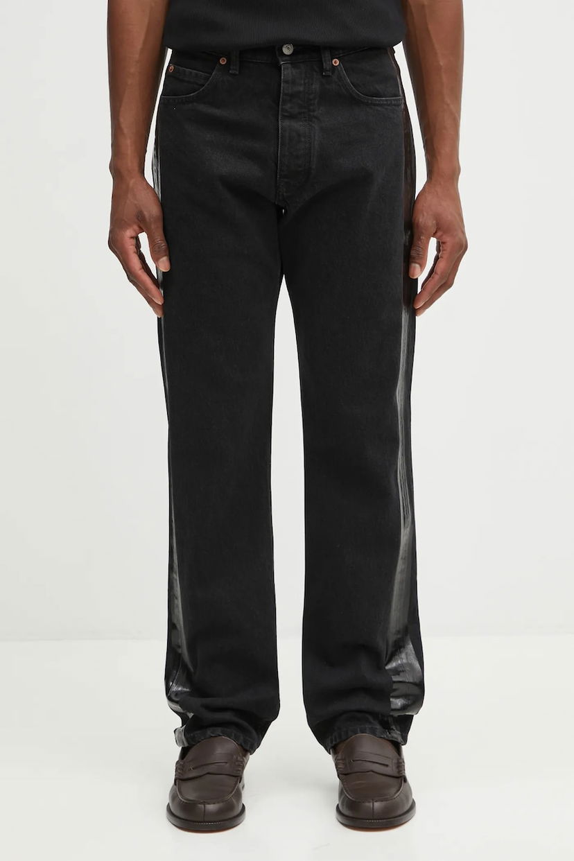 Дънки Maison Margiela Straight-leg Side Panel Jeans Черно | SH2LA0035.S30743.972