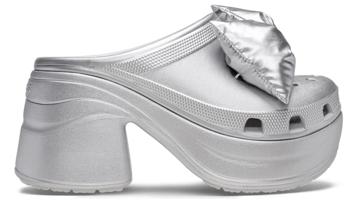 Кецове и обувки Crocs Siren Metallic Bow Clogs Металик | 210050-0P1, 0