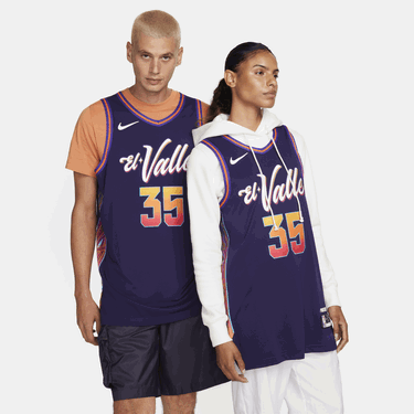 Фланелка Nike Dri-FIT ADV NBA Authentic Kevin Durant Phoenix Suns 2023/24 City Edition Тъмно синьо | DX8773-536, 0