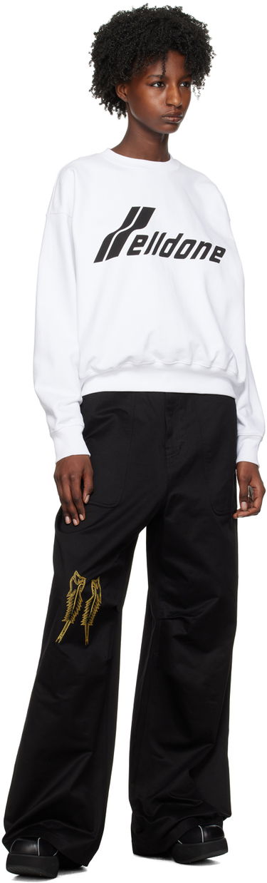 Карго панталони We11done We11done Embroidered Wide Leg Trousers Черно | WD-PT1-23-252-M-BK, 3