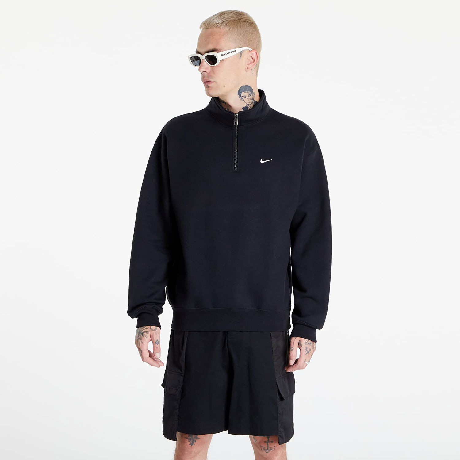 Суитчър Nike Solo Swoosh1/4-Zip Top Черно | DQ5209-010, 0