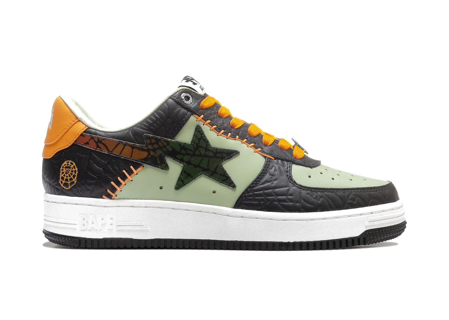 Кецове и обувки BAPE Bape Sta Low 2021 "Halloween" Зелено | 001FWH701018-BLK-A/1H70191018, 0